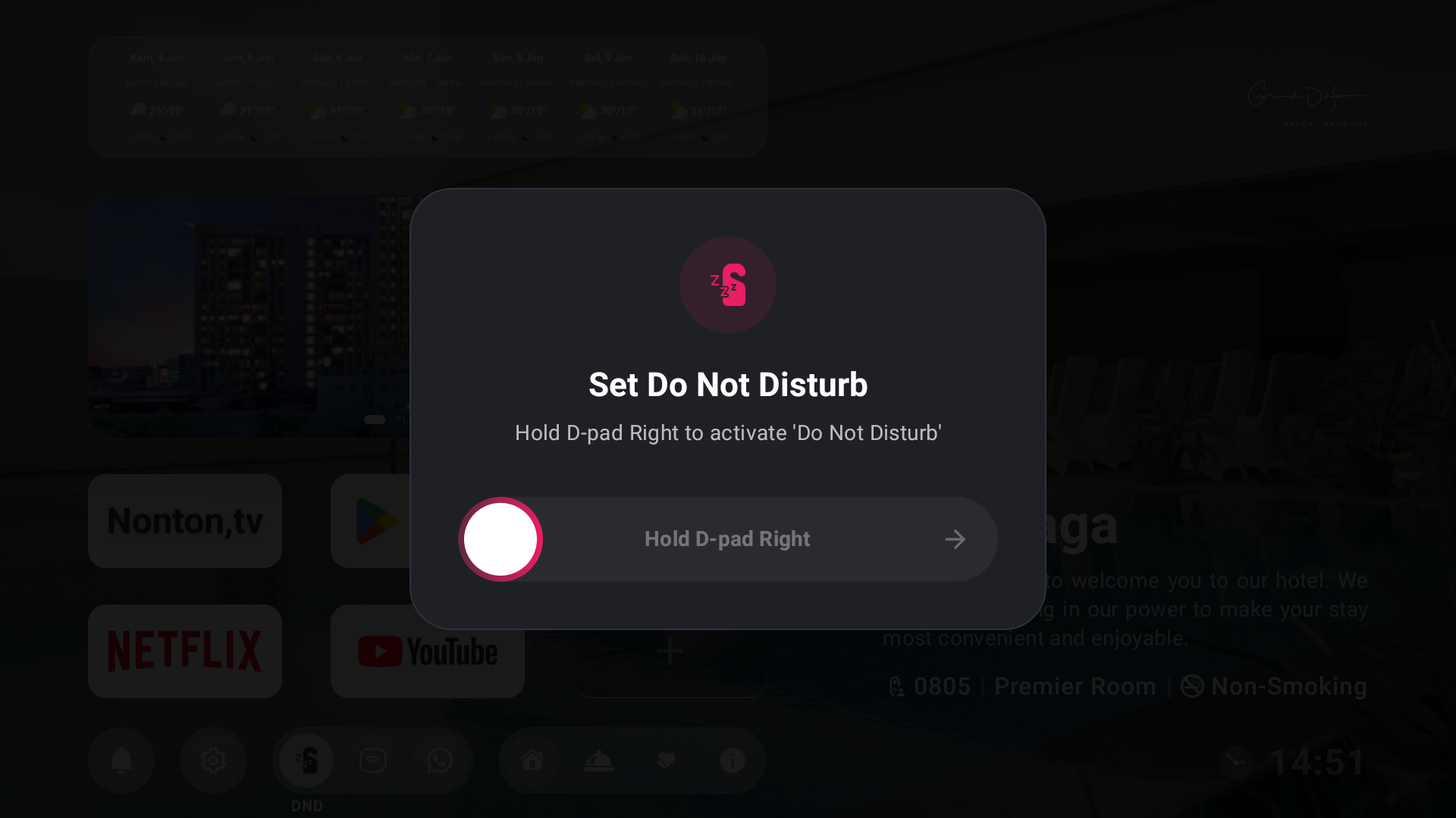 Do Not Disturb Setting