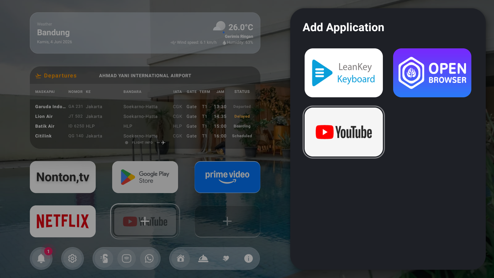 Applications Drawer