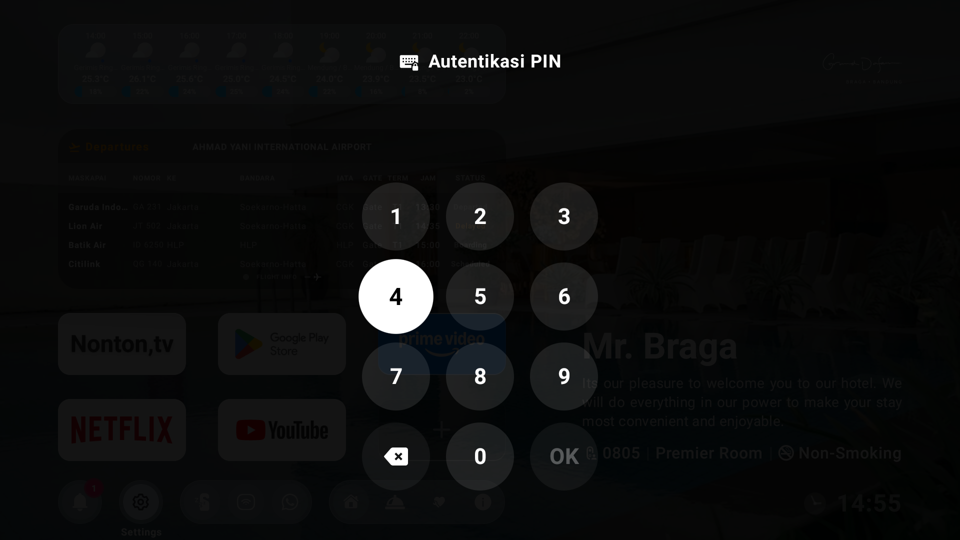 Security PIN configuration